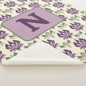 motief van de sierlelie sherpa deken (3/4)