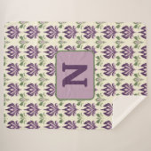 motief van de sierlelie sherpa deken (Voorkant (horizontaal))