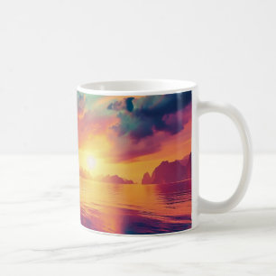 Motief van een epische rode zonsondergang koffiemok