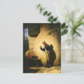  Motief - Vliegvanger - Spitzweg Briefkaart (Staand voorkant)