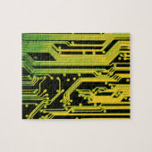 motief voor elektronische schakelingen legpuzzel (Horizontaal)