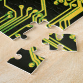 motief voor elektronische schakelingen legpuzzel (Zijkant)