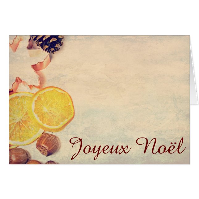 Motief voor Kerstmis met fruit... (Voorkant Horizontaal)