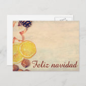 Motief voor Kerstmis met fruit... Feestdagenkaart (Voorkant / Achterkant)