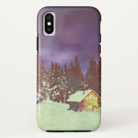 Motief voor Kerstmis winters wonderland Case-Mate iPhone Case (Achterkant)