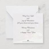 Motief voor kerstwinters wonderland notitiekaartje (Achterkant)