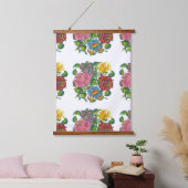 Moties Hongaarse Floral - kalocsai Hangend Wandkleed (Slaapkamer)