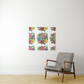 Moties Hongaarse Floral - kalocsai Wandkleed (In Situ (horizontaal))