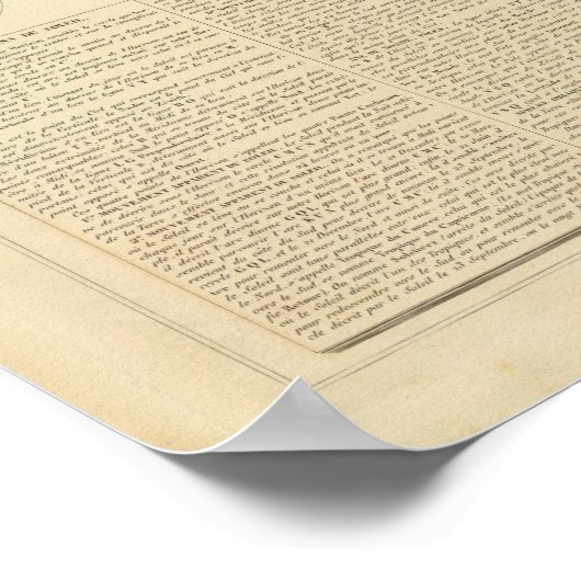 Moties van de zon poster (Hoek)