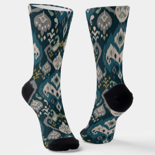 Motieven Afrikaanse boho paisley Bloemmotief Ikat Sokken