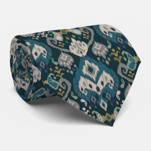 Motieven Afrikaanse boho paisley Bloemmotief Ikat Stropdas