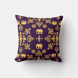 Motieven Afrikaanse Boho Paisley Floral Ikat Kussen