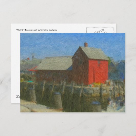 Motif #1 Impressionist Briefkaart (Voorkant / Achterkant)