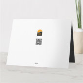 Motif de Noël bleu avec arbre de Noël doré Kaart (Achterkant)