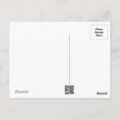 Motif de Noël of avec fond vert Briefkaart (Achterkant)