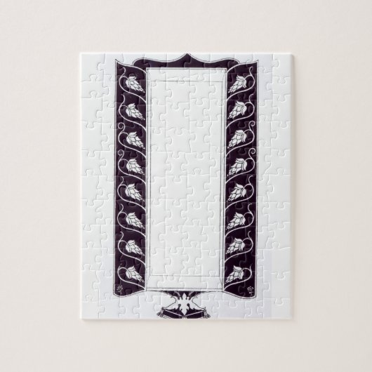 Motif design, waarschijnlijk van Le Morte d'Arthur Legpuzzel (Verticaal)