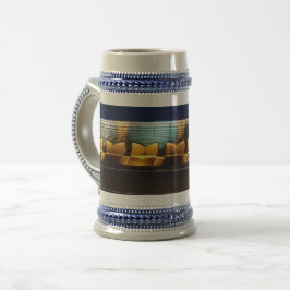Motif Grey/Blue 22 oz Stein Bierpul