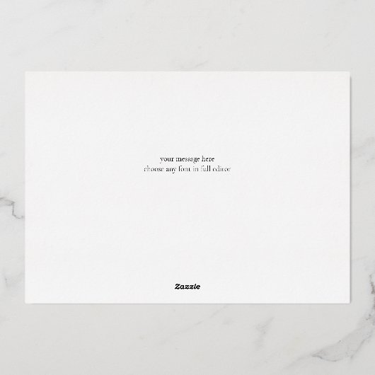 Motif Hanukkah foto Navy Folie Feestdagenkaart (Achterkant)