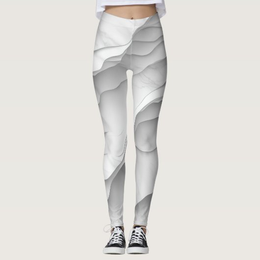🌊 Motif Marbré Épué en Moderne 🌊 Leggings (Voorkant)