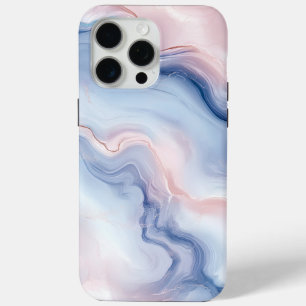 🎨 Motif Marbré Pastel Doux en Elegant 🎨 iPhone 15 Pro Max Hoesje