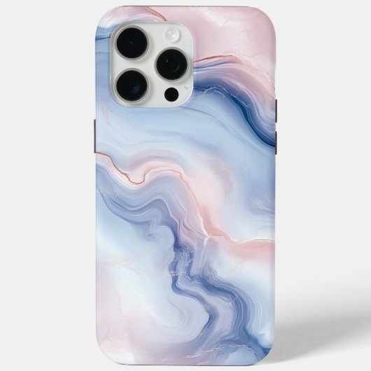 🎨 Motif Marbré Pastel Doux en Elegant 🎨 Case-Mate iPhone Case (Achterkant)
