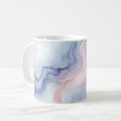 🎨 Motif Marbré Pastel Doux en Elegant 🎨 Koffiemok (Voorkant links)