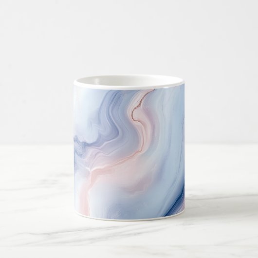 🎨 Motif Marbré Pastel Doux en Elegant 🎨 Koffiemok (Center)