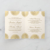 Motif-moslimbruiloft van Cream en Gold Asian (Binnen)