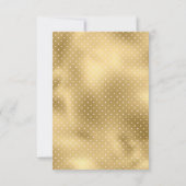 Motif-moslimbruiloft van Cream en Gold Asian RSVP Kaartje (Achterkant)