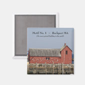 Motif No. 1 ~ Rockport MA Magneet (Voorkant / Achterkant)