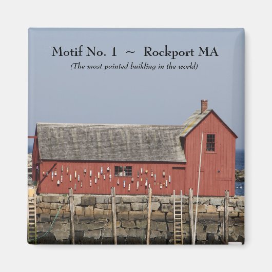 Motif No. 1 ~ Rockport MA Magneet (Voorkant)