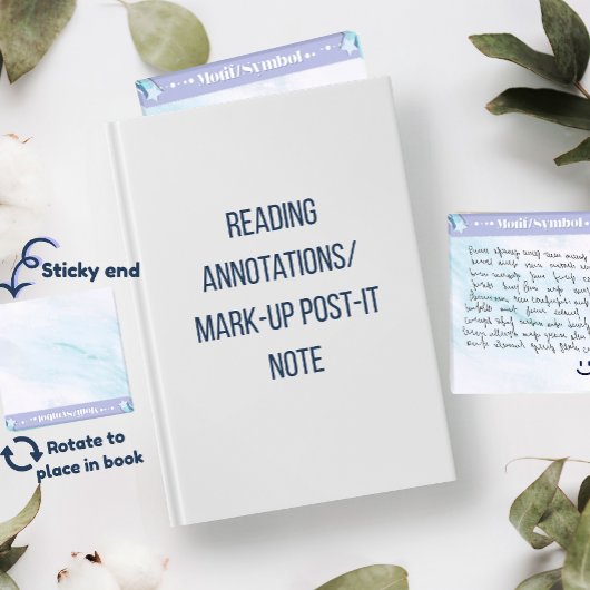 Motif/Symbol Acrylic Reading Annotation Note