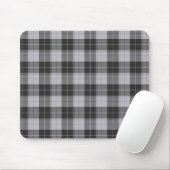 Motif tartan simpel en gris muismat (Met muis)