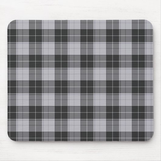 Motif tartan simpel en gris muismat (Voorkant)