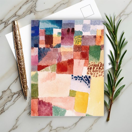 Motif van Hammamet (1914) schilderij van Paul Klee Briefkaart