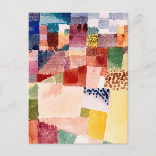 Motif van Hammamet (1914) schilderij van Paul Klee Briefkaart (Voorkant)