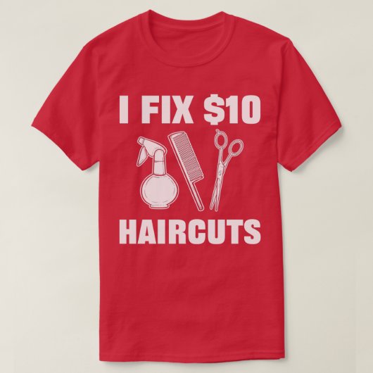 Motif voor Barbers en Barbershops Haidresser 1 T-shirt (Design voorkant)
