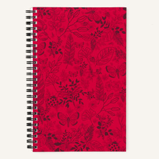 Motifs rojo - Cuaderno personalizado/Personalized  Notitieboek