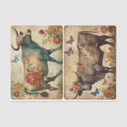 Motiful Bulls Tissuepapier (Voorkant)