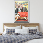 Motion Afbeelding voor de grote onstuimige Sirkus Canvas Afdruk (Insitu (Slaapkamer))