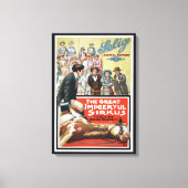 Motion Afbeelding voor de grote onstuimige Sirkus Canvas Afdruk (Voorkant)