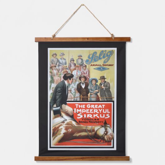 Motion Afbeelding voor de grote onstuimige Sirkus Hangend Wandkleed (Voorkant)