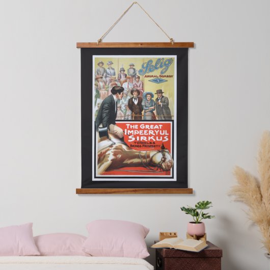 Motion Afbeelding voor de grote onstuimige Sirkus Hangend Wandkleed (Slaapkamer)