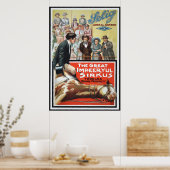 Motion Afbeelding voor de grote onstuimige Sirkus Poster (Keuken)