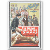 Motion Afbeelding voor de grote onstuimige Sirkus Sticker (Voorkant)