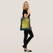 "Motion" Blauwgele Canvas tas (Op model)