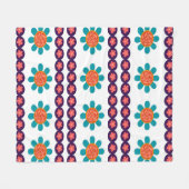 Motion Bloom Symphony Fleece Deken (Voorkant (Horizontaal))