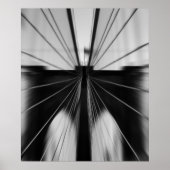Motion Blur Brooklyn Bridge Poster (Voorkant)