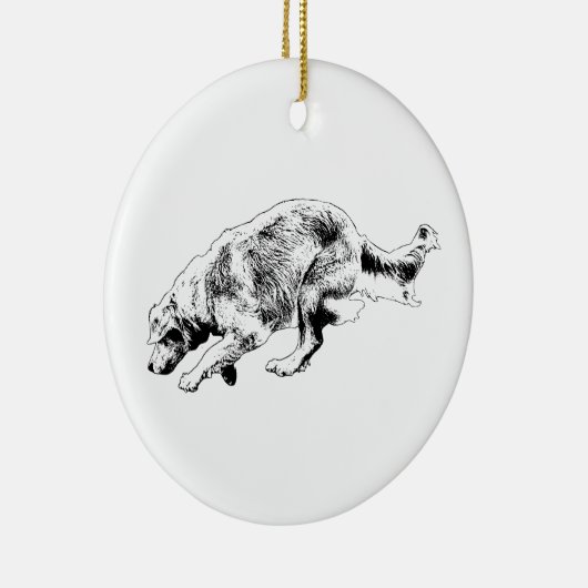 Motion Moment Golden Keepsake Keramisch Ornament (Rechts)