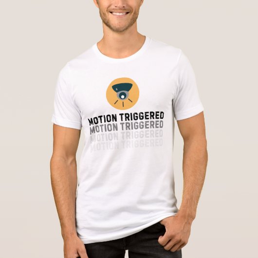 Motion Triggerd Security Cam T-shirt - Tech & Sur (Voorkant)